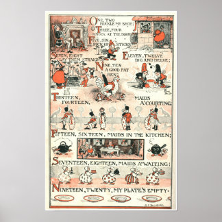 Póster Uno, dos, hela mi zapato