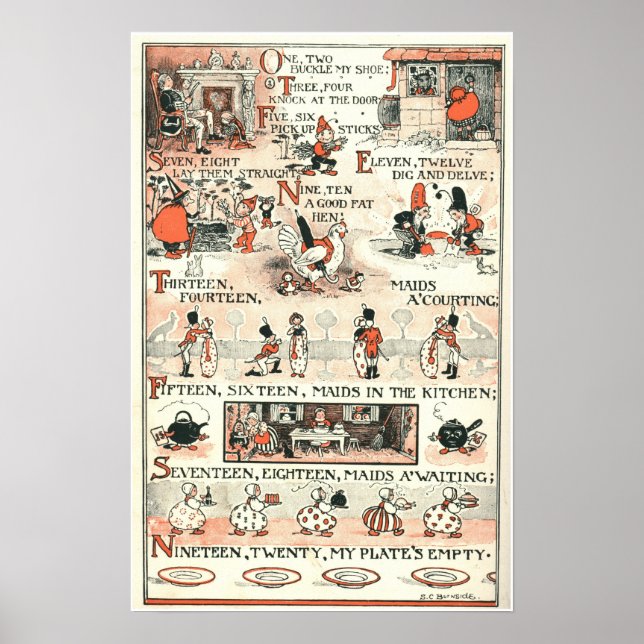 Póster Uno, dos, hela mi zapato (Frente)