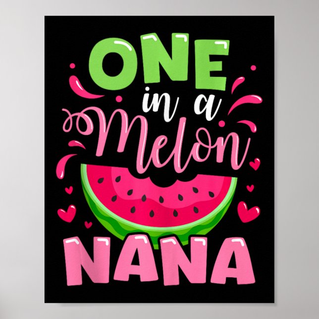 Póster Uno En Melon Nana Summer Birday Party Family M (Frente)
