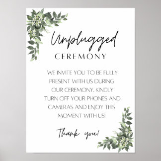 Póster Unplugged Ceremony Poster