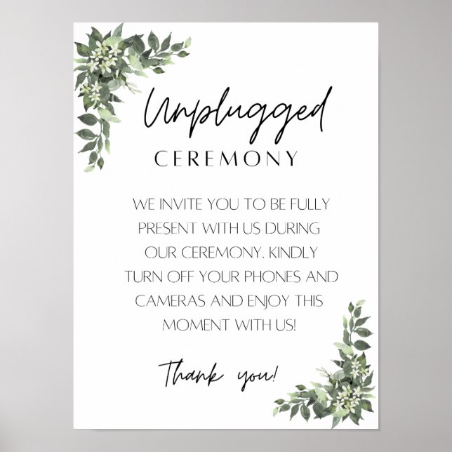 Póster Unplugged Ceremony Poster (Frente)