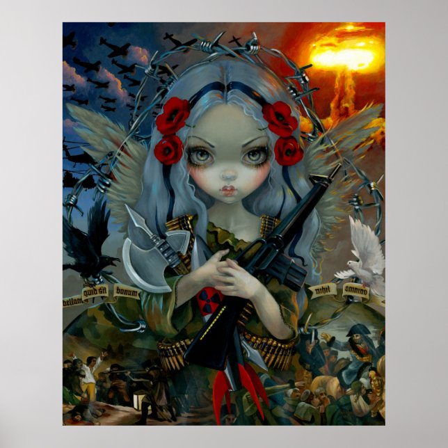 Póster Unseelie Court : War ART PRINT soldado ángel de ha (Frente)