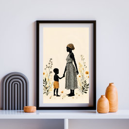 Póster  Unspoken Love - Mother and Child IV