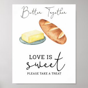 Póster Untar juntos - El amor es dulce, date un gusto