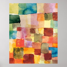 Póster Untitled abstract watercolor squares - Paul Klee