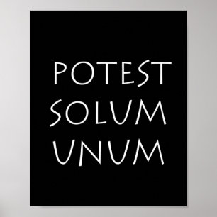 Póster Unum de solum Potest