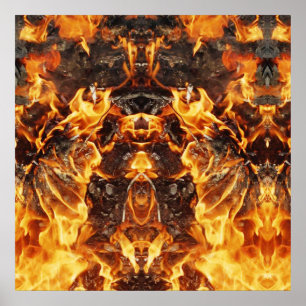 Póster Up in flames