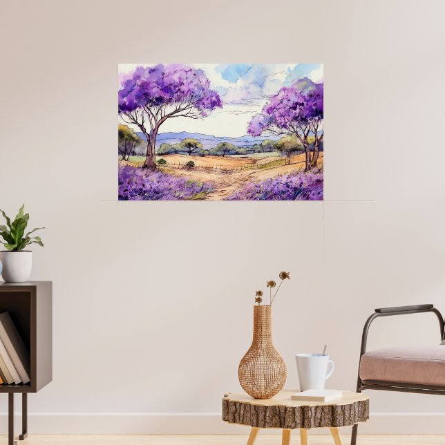 Póster Upcountry Maui Jacaranda (Salón 3)
