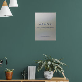 PÓSTER UPDATED POLICY