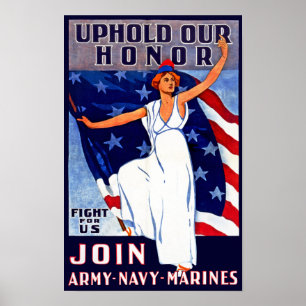 Póster Uphold Our Honor