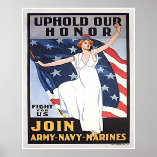 Póster Uphold Our Honor