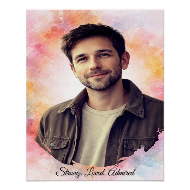 Póster Upload His Photo – A Special Custom Gift For Him (Anverso)