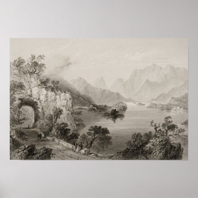 Póster Upper Lake at Killarney, County Killarney, (Frente)