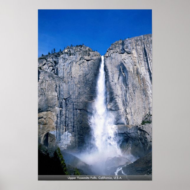 Póster Upper Yosemite Falls, California, EE.UU. (Frente)