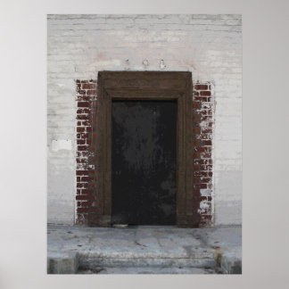 Póster Urban Door photo painting