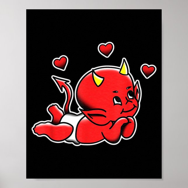 Póster Urban Empyre Kewe Baby Cud Devil Demon Love , Smal (Frente)