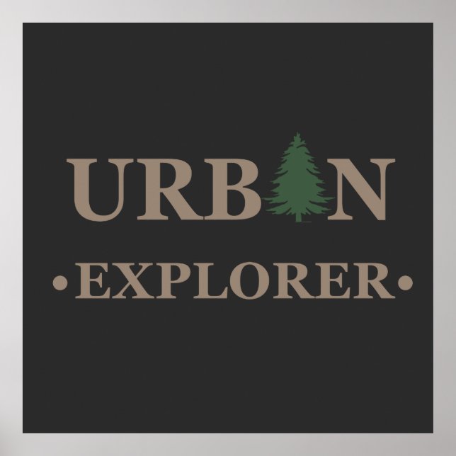 Póster urban explorer metropolitan inner city citified (Frente)