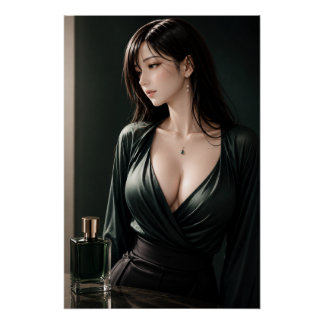 Póster URBAN FLUID ELEGANCE — Emerald Essence
