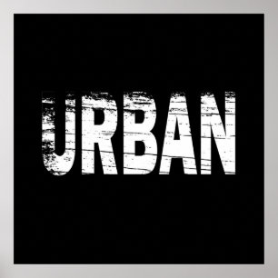 Póster urbex de exploración urbana