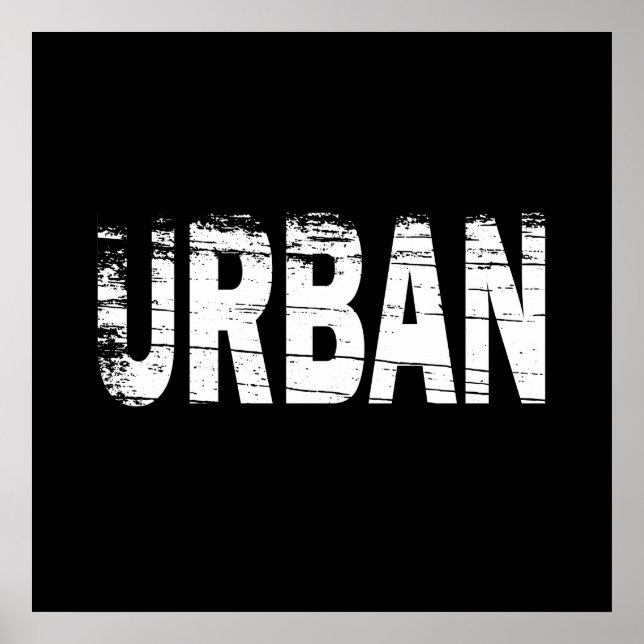Póster urbex de exploración urbana (Frente)