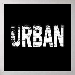 Póster urbex de exploración urbana