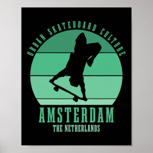 Póster Urnio de patinador de Amsterdam Patinaje 5