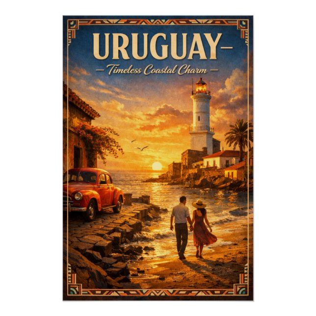 Póster URUGUAY – Encanto Costero Atemporal (Anverso)