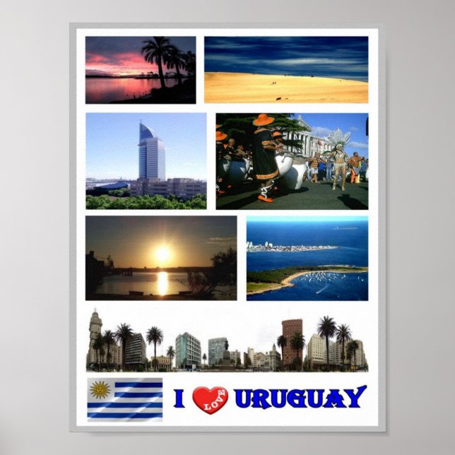 Póster Uruguay - I Love - (Frente)
