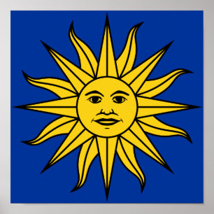 Póster Uruguay "Sol de Mayo"