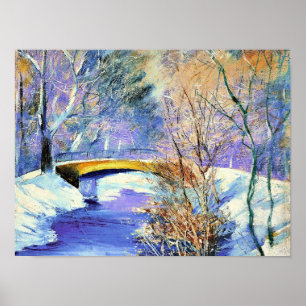 Póster Ury - Tiergarten im Winter,