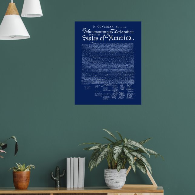 Póster US Declaration of Independence (Salón 1)