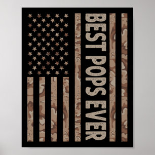 Póster Us. Ee. Uu.: Abuelo divertido padre39 de bandera e