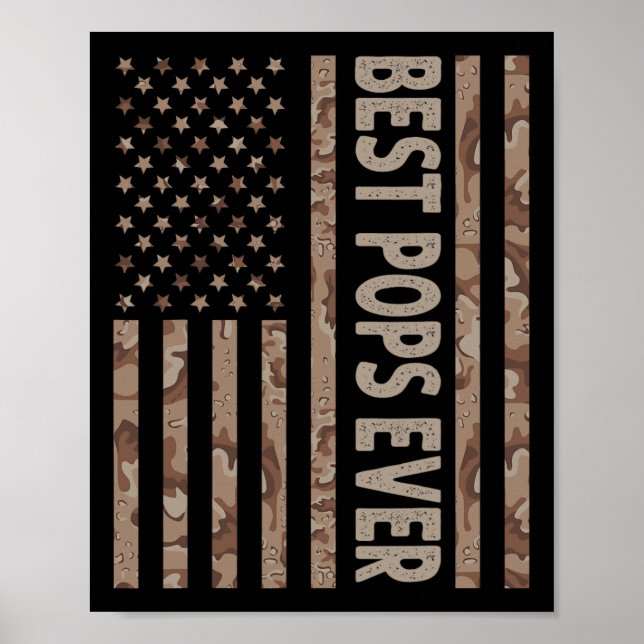 Póster Us. Ee. Uu.: Abuelo divertido padre39 de bandera e (Frente)