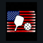 Póster Us flag pickleball player paddleball lover<br><div class="desc">Us flag pickleball player paddleball lover  | Poster .This product highlights visual simplicity. A modern aesthetic designed for versatility. A visually calm and well-balanced design. This product presents a modern visual balance.</div>