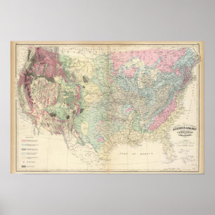 Póster US geological map