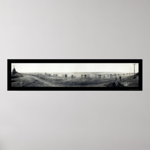 Póster US Navy Airplanes CA Photo 1918