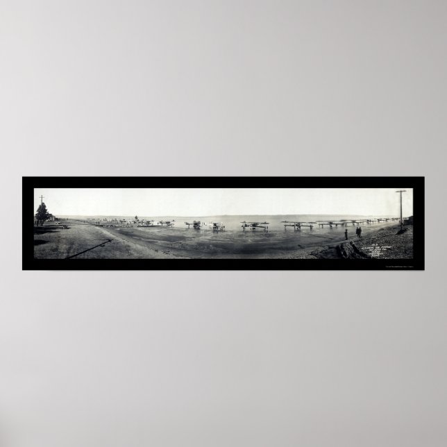 Póster US Navy Airplanes CA Photo 1918 (Frente)