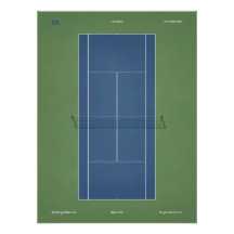 US Open Tennis Court Illustration