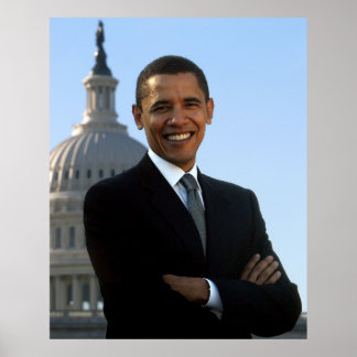 Póster US Senator, 44th American President Barack Obama