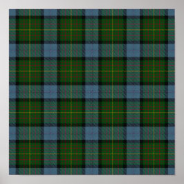 Póster US State Tartan - California - Descarga digital
