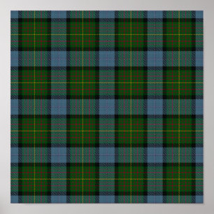 Póster US State Tartan - California - Descarga digital