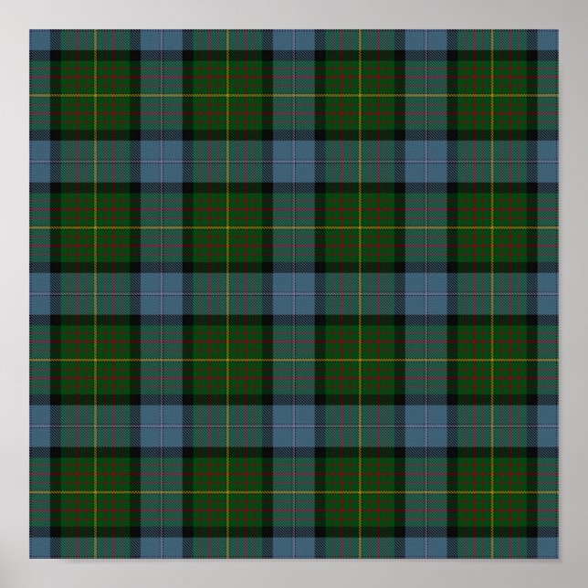 Póster US State Tartan - California - Descarga digital (Frente)