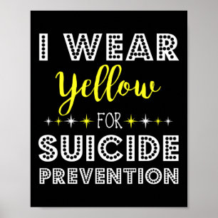 Póster Usa Amarillo Para La Prevención Del Suicidio, Suce