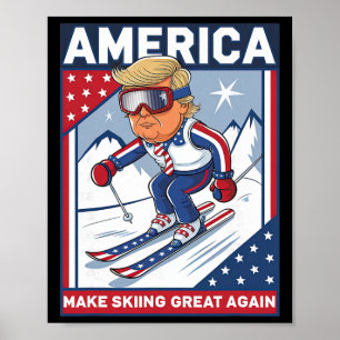 Póster Usa Apres Ski Hacer Que Esquiar Sea Genial De Nuev