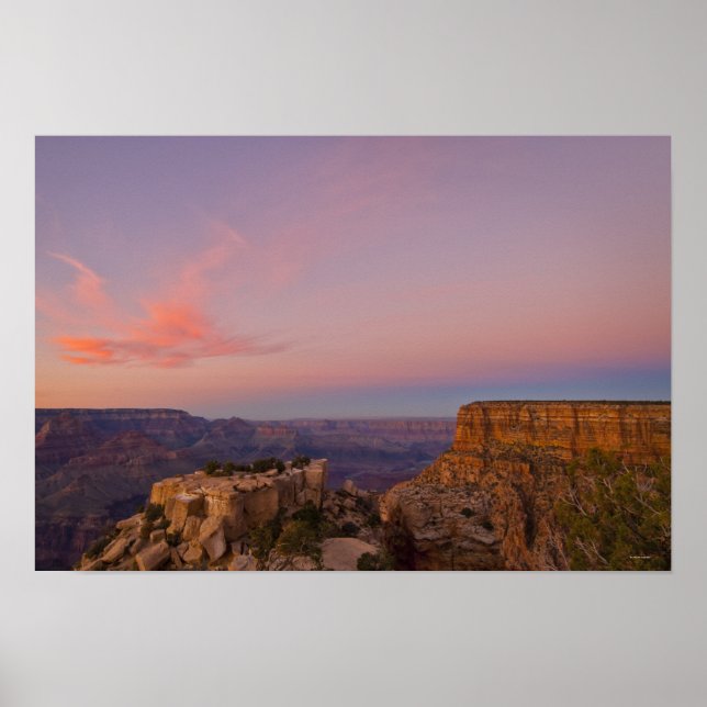 Póster USA, Arizona, Grand Canyon at sunset (Frente)