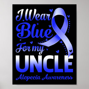 Póster Usa Azul Para Mi Tío Alopecia
