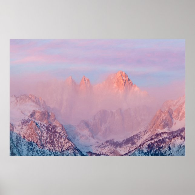 Póster USA, California, Lone Pine. Sunrise (Frente)