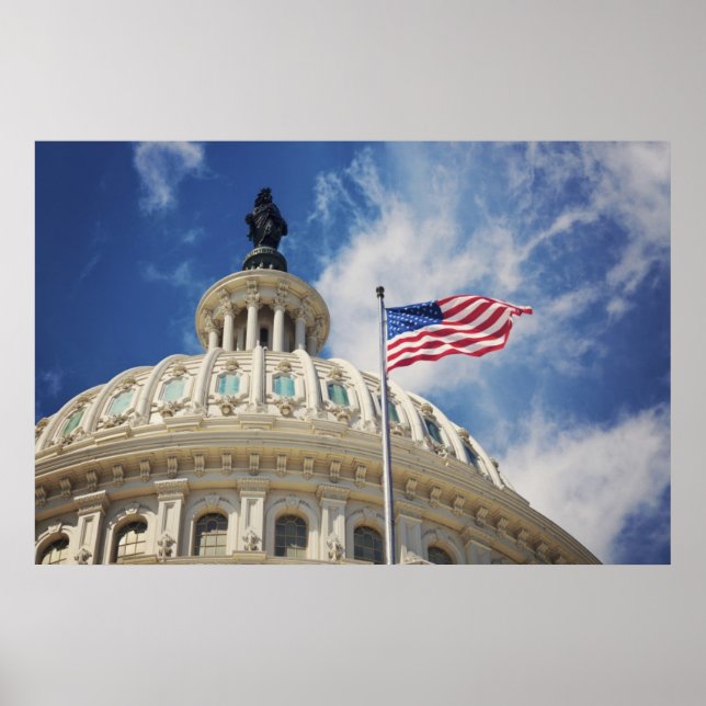 Póster USA, Columbia, Washington DC, Capitol Building (Frente)