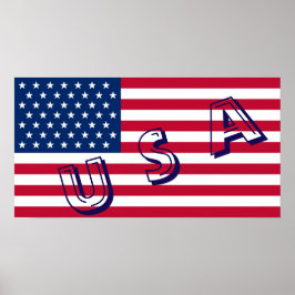 Póster Usa Flag Poster