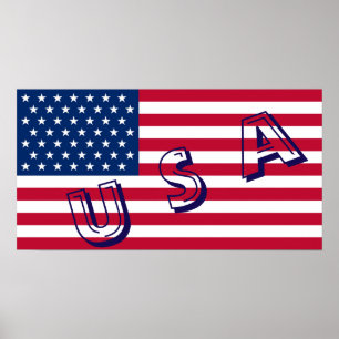 Póster Usa Flag Poster